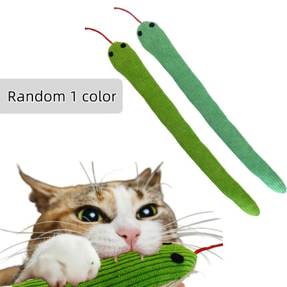 Cat Toy Snake, 1 Piece Crinkle Sound Toy Soft Linen, Interactive Kitten Exercise Kicking Toy Suitable for Indoor Cats 16.5Inch (Approx. 42Cm) Suitable for All Breeds